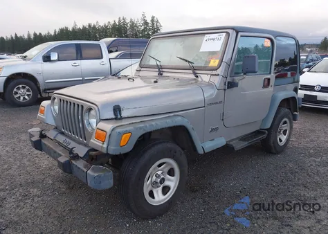 2000 Jeep Wrangler Se из США, поврежденный, VIN 1J4FA29P4YP729053